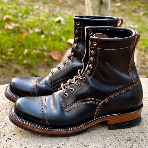 Quan Shoemaker Unlisted Model in Maryam Black Horsebutt