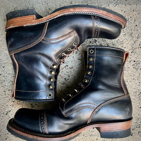 Quan Shoemaker Unlisted Model in Maryam Black Horsebutt
