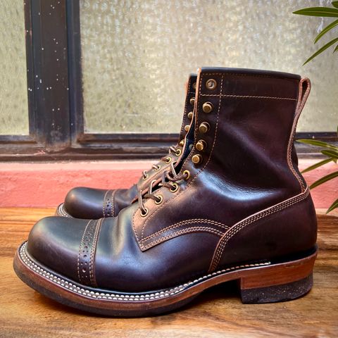 Quan Shoemaker Unlisted Model in Maryam Black Horsebutt