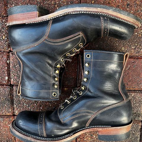 Quan Shoemaker Unlisted Model in Maryam Black Horsebutt