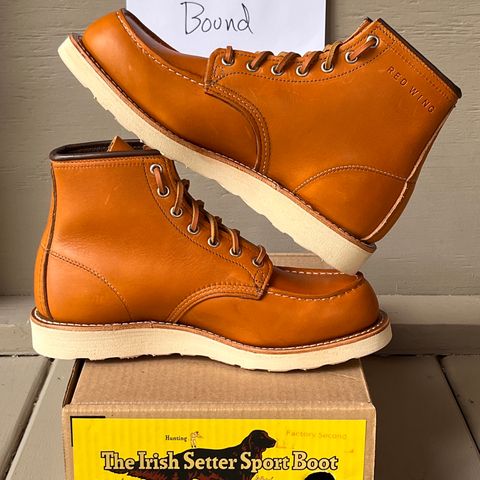 View photo of Red Wing 6-Inch Classic Moc in S.B. Foot Sequoia Gold Russet