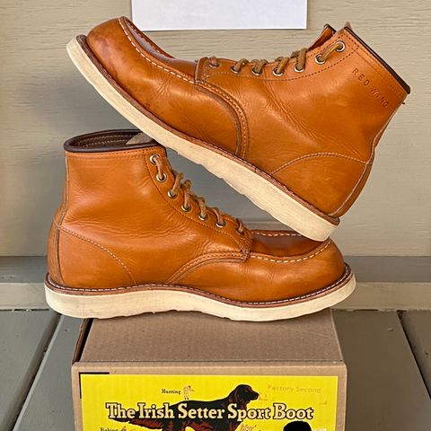 View photo of Red Wing 6-Inch Classic Moc in S.B. Foot Sequoia Gold Russet