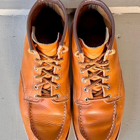 View photo of Red Wing 6-Inch Classic Moc in S.B. Foot Sequoia Gold Russet