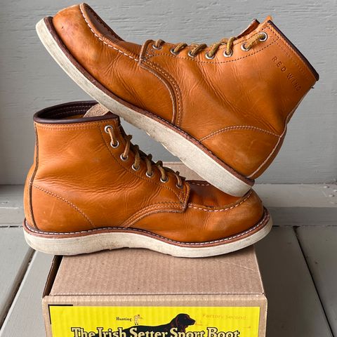 View photo of Red Wing 6-Inch Classic Moc in S.B. Foot Sequoia Gold Russet