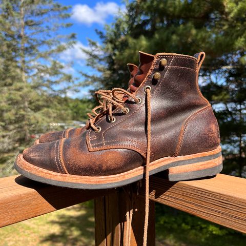 View photo of Truman Service Boot in Horween Java Waxed Flesh