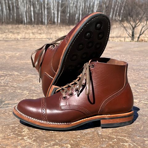 Viberg Boondocker BCT in Horween Pigment Brown Workshoe Butt