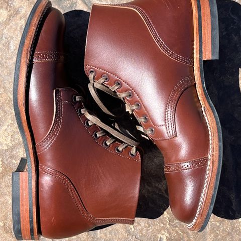 Viberg Boondocker BCT in Horween Pigment Brown Workshoe Butt
