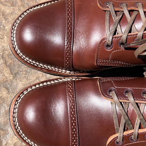 Viberg Boondocker BCT in Horween Pigment Brown Workshoe Butt