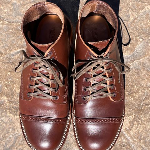 Viberg Boondocker BCT in Horween Pigment Brown Workshoe Butt