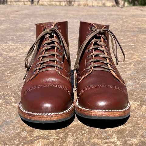 Viberg Boondocker BCT in Horween Pigment Brown Workshoe Butt