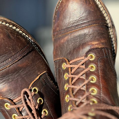 Viberg Service Boot PCT in Horween Natural Bison