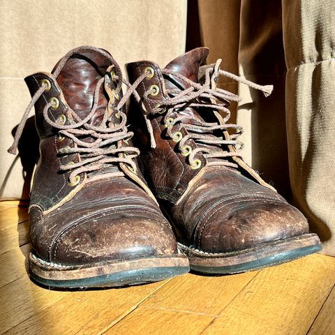 Viberg Service Boot PCT in Horween Natural Bison