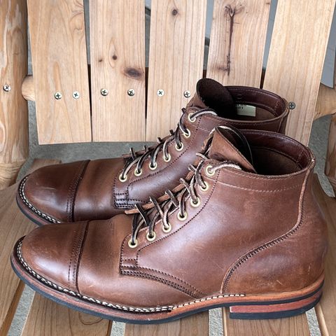 Viberg Service Boot PCT in Horween Natural Chromexcel