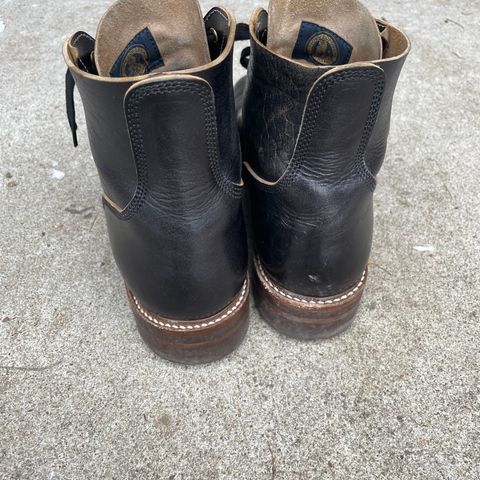 View photo of John Lofgren M-43 Service Shoes in Shinki Black Teacore Horsebutt