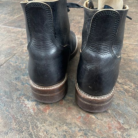 View photo of John Lofgren M-43 Service Shoes in Shinki Black Teacore Horsebutt