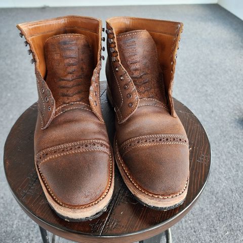 View photo of White's Main Street Dress Toe Cap in Unlisted Leather