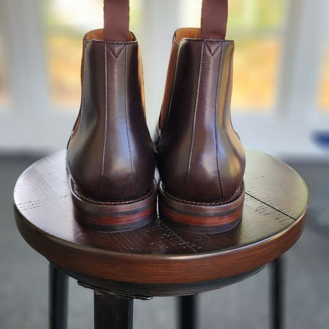 View photo of Grant Stone Chelsea Boot in Chocolate Calf