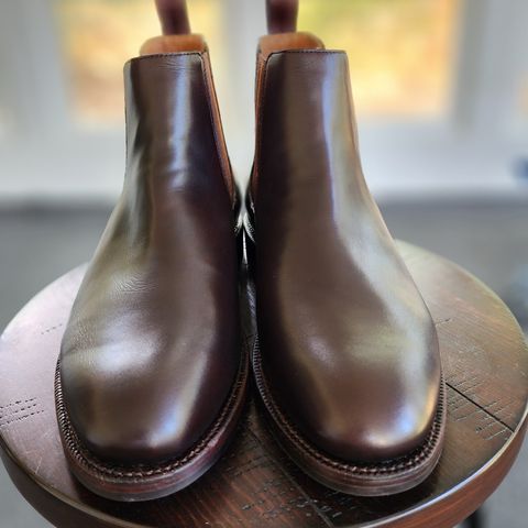 View photo of Grant Stone Chelsea Boot in Chocolate Calf