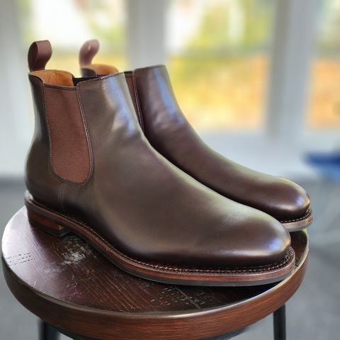 View photo of Grant Stone Chelsea Boot in Chocolate Calf