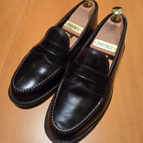 Alden Leisure Handsewn Penny Loafer in Horween Color 8 Shell Cordovan