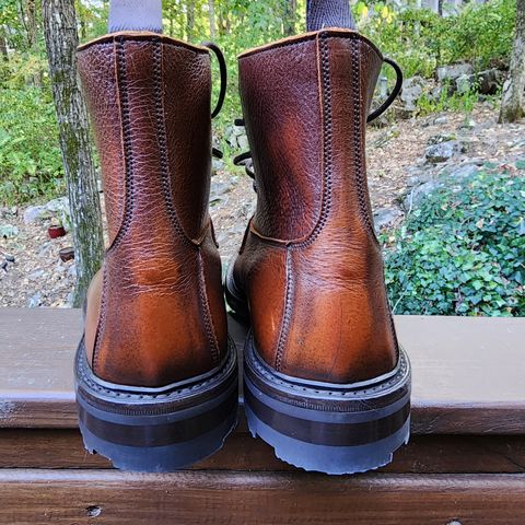 Tricker's Grassmere Country Boot in C.F. Stead Caramel Kudu Classic