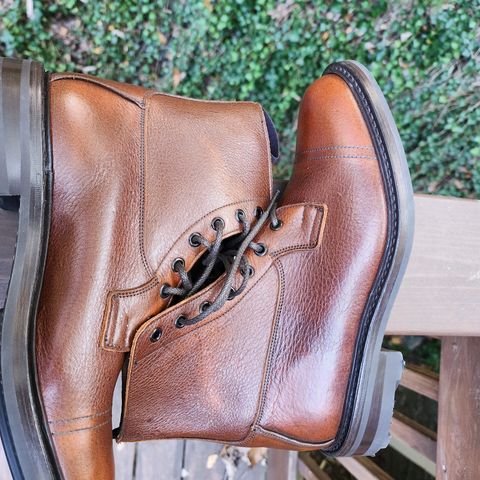 Tricker's Grassmere Country Boot in C.F. Stead Caramel Kudu Classic