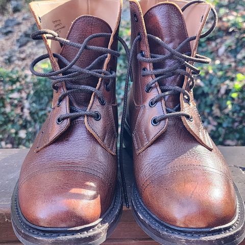 Tricker's Grassmere Country Boot in C.F. Stead Caramel Kudu Classic