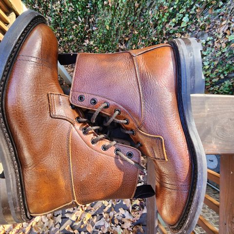 Tricker's Grassmere Country Boot in C.F. Stead Caramel Kudu Classic