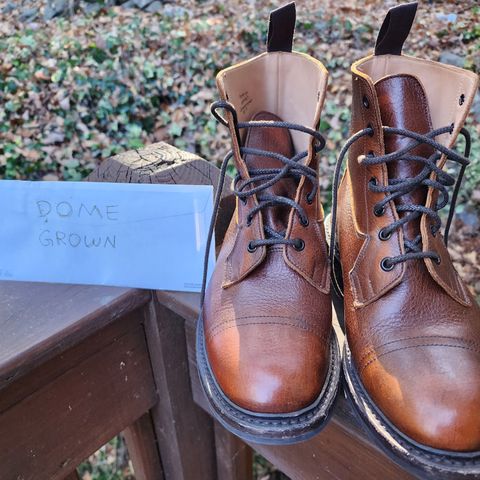 Tricker's Grassmere Country Boot in C.F. Stead Caramel Kudu Classic