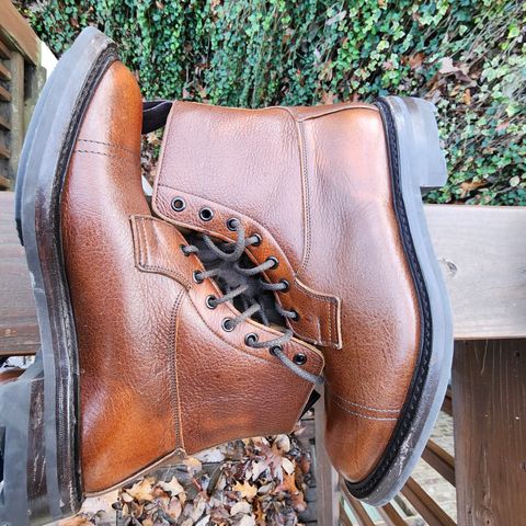 Tricker's Grassmere Country Boot in C.F. Stead Caramel Kudu Classic