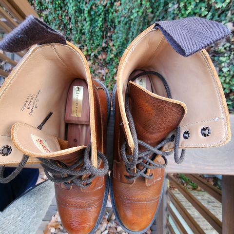 Tricker's Grassmere Country Boot in C.F. Stead Caramel Kudu Classic