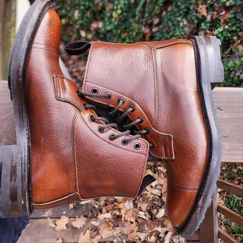 Tricker's Grassmere Country Boot in C.F. Stead Caramel Kudu Classic