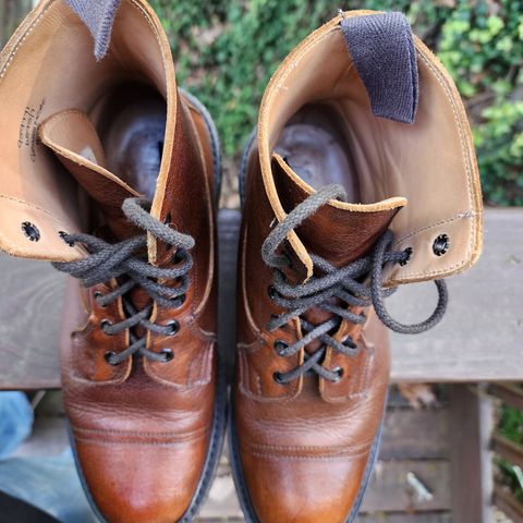 Tricker's Grassmere Country Boot in C.F. Stead Caramel Kudu Classic