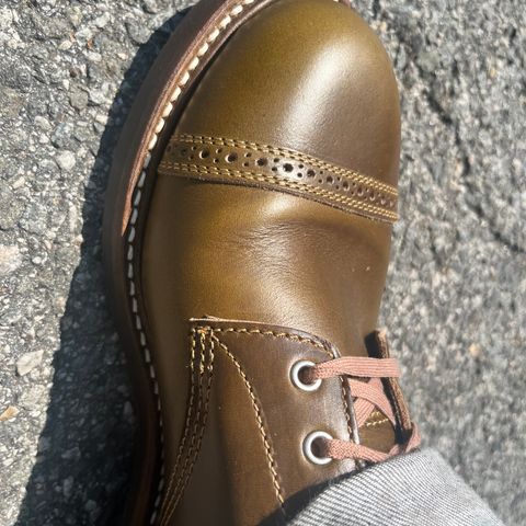 John Lofgren Combat Boots in Horween Olive Chromexcel