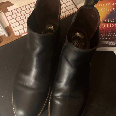 John Lofgren Chelsea Boots in Horween Black Teacore Chromexcel