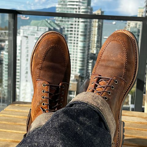 Parkhurst The Niagara in C.F. Stead Light Brown Waxy Commander Suede