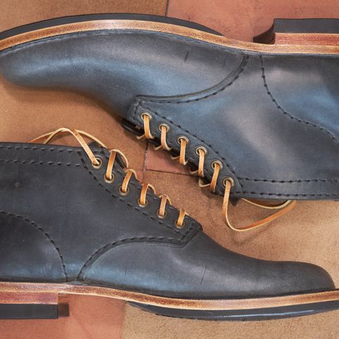 DIY Service Boot in Horween Black Nantucket