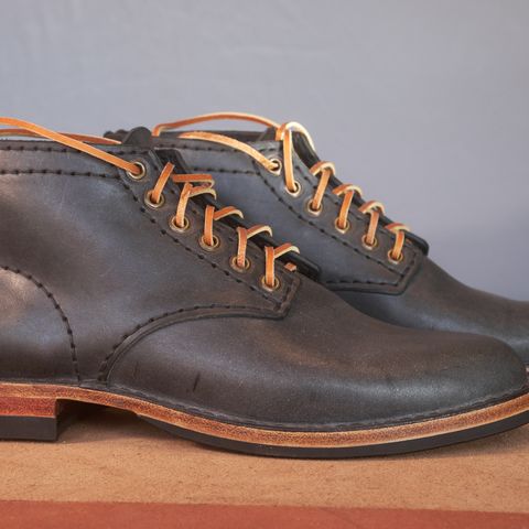 DIY Service Boot in Horween Black Nantucket