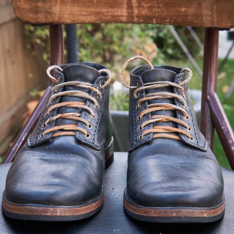 DIY Service Boot in Horween Black Nantucket
