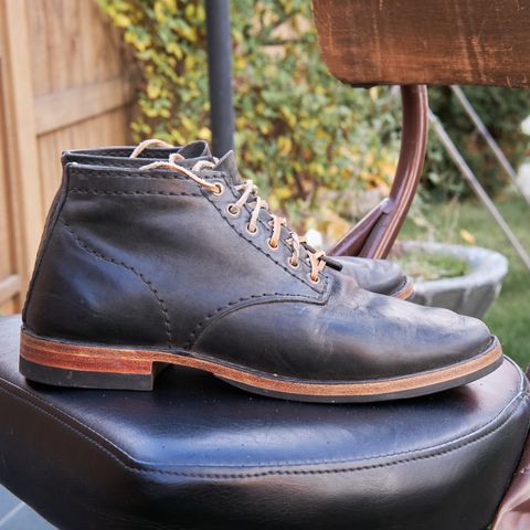 DIY Service Boot in Horween Black Nantucket