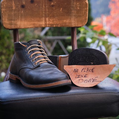 DIY Service Boot in Horween Black Nantucket
