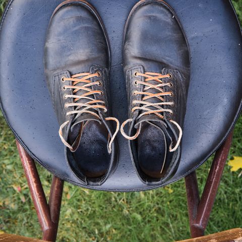 DIY Service Boot in Horween Black Nantucket