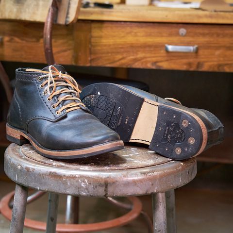 DIY Service Boot in Horween Black Nantucket