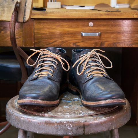 DIY Service Boot in Horween Black Nantucket