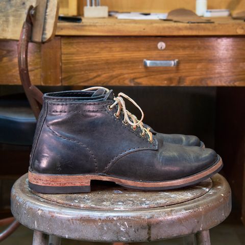 DIY Service Boot in Horween Black Nantucket