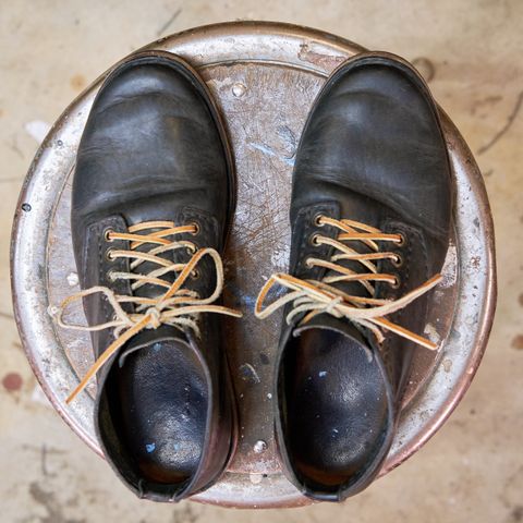 DIY Service Boot in Horween Black Nantucket