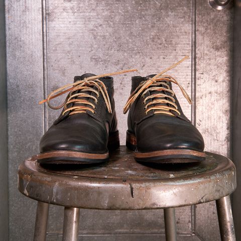 View photo of Self-Made Service Boot in Horween Black Nantucket