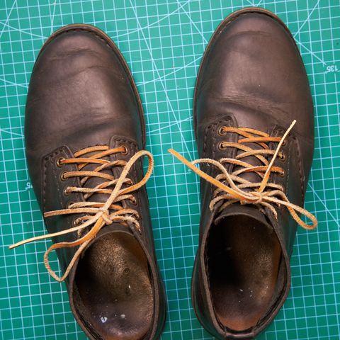 View photo of Self-Made Service Boot in Horween Black Nantucket