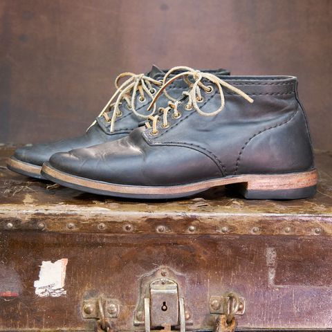 View photo of Self-Made Service Boot in Horween Black Nantucket