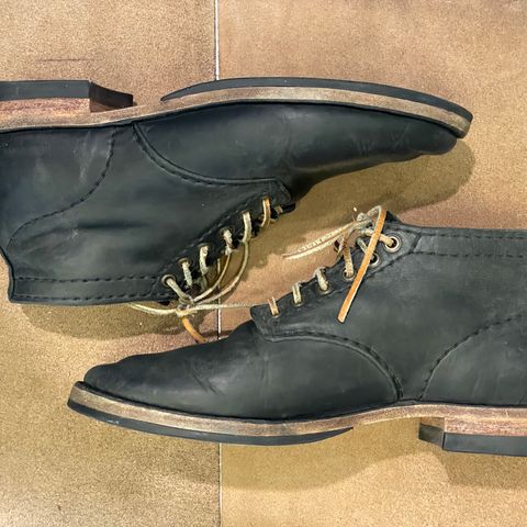 View photo of Self-Made Service Boot in Horween Black Nantucket